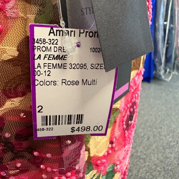 La Femme 32095 Dress size 2 NWT - Picture 5 of 6